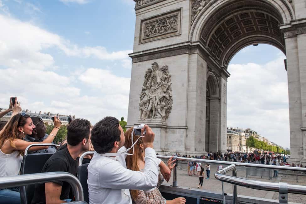 Paris: Arc de Triomphe Ticket & Big Bus Hop-on Hop-off Tour - Arc de Triomphe with a timed ticket: what you gain and what to expect