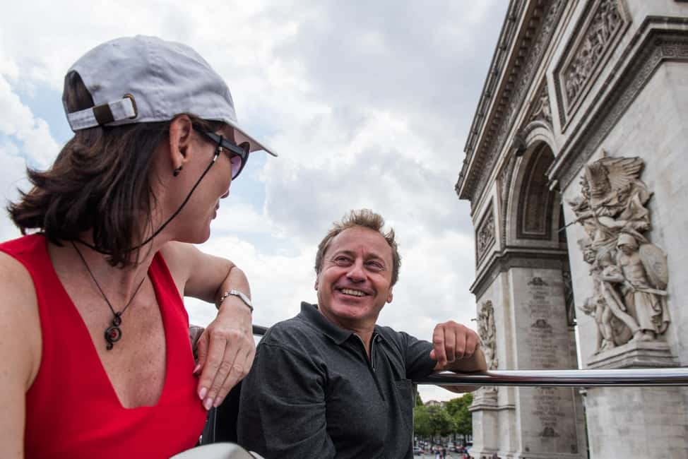 Paris: Arc de Triomphe Ticket & Big Bus Hop-on Hop-off Tour - Comfort and weather: top deck vs lower deck choices