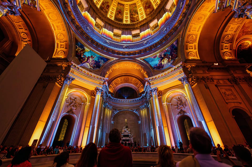 Paris: Aura Invalides Immersive Experience Entry Ticket - Comfort tips: cold, stairs, sound volume, and no on-site basics