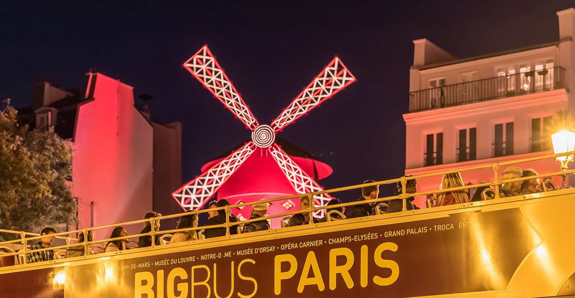 Paris: Big Bus Panoramic Night Tour by Open-Top Bus - Key highlights you’ll actually care about