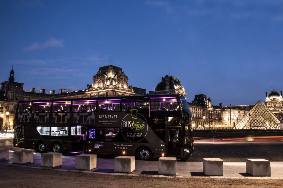 Paris: Bus Toqué Tour with 5-Course Dinner and Champagne - Getting on board smoothly: what can trip you up