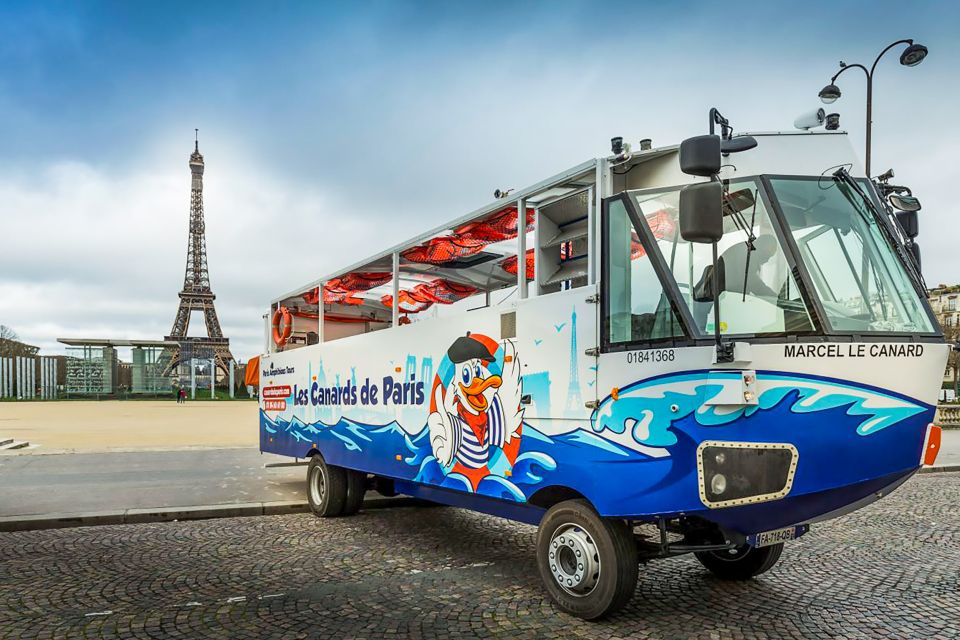 Paris: City and River Seine Tour on an Amphibious Bus - The Guide Makes It Click: Pierre, Bryan, Elliott, and the Quiz Energy