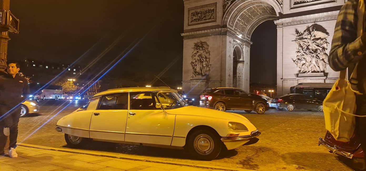 Paris: City Discovery Tour by Vintage Citroën DS Car - Timing tips: morning ease vs night magic