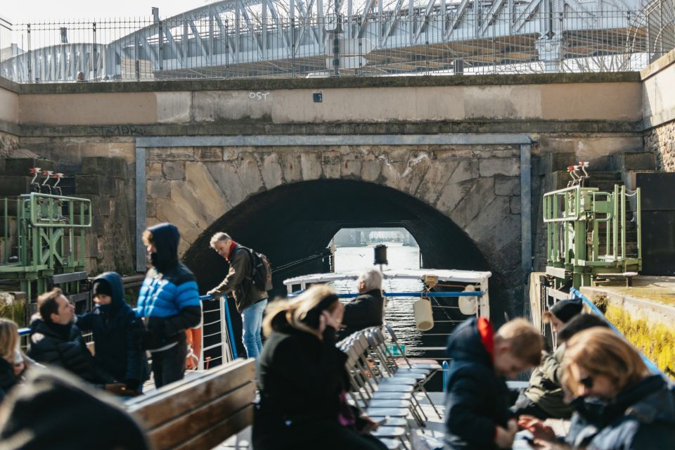 Paris: Cruise on the Saint-Martin Canal and the Seine River - Exiting Into Arsenal Port and Reaching Bastille’s July Column