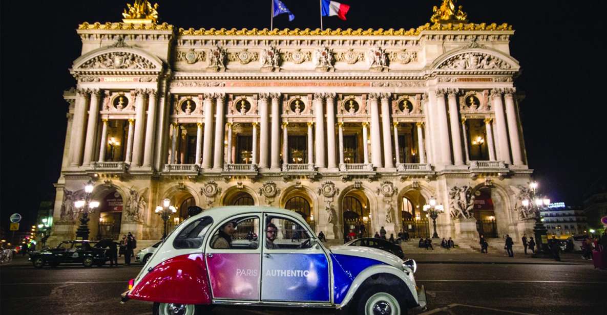 Paris: Discover Paris by Night in a Vintage Car with a Local - A Vintage 2CV Turns Paris Night Into Something Different