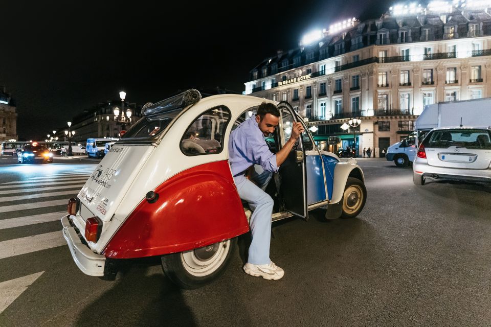 Paris: Discover Paris by Night in a Vintage Car with a Local - Photo Stops, Rain Protection, and Staying Comfortable