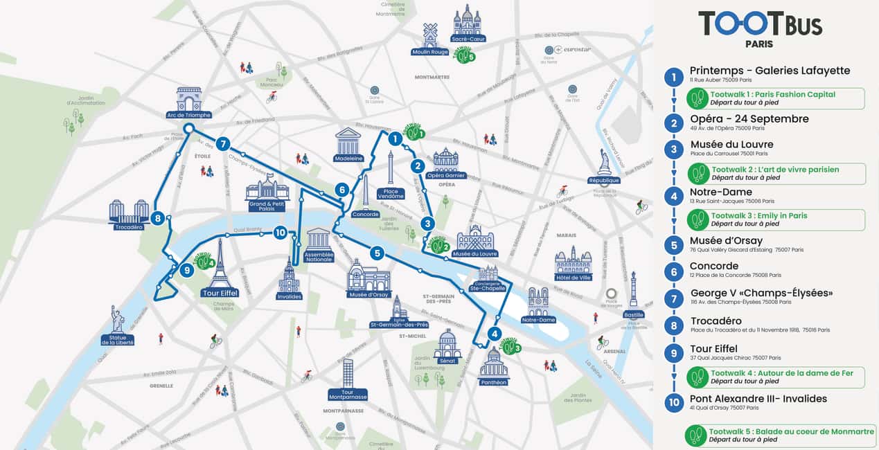 Paris: Discovery Hop-On Hop-Off and Paris by Night Tour - The 2-Hour Paris by Night: What Changes at Night