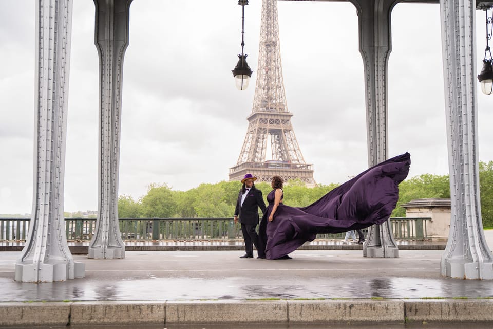 Paris: Eiffel Tower Flying-Dress Photoshoot jonadress - Trocadéro photos feel grand, but your best shots come from variety