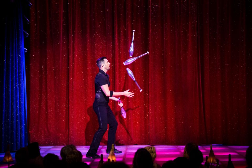 Paris: La Nouvelle Eve Cabaret Dinner Show - Comedy, circus skills, and the acts people remember