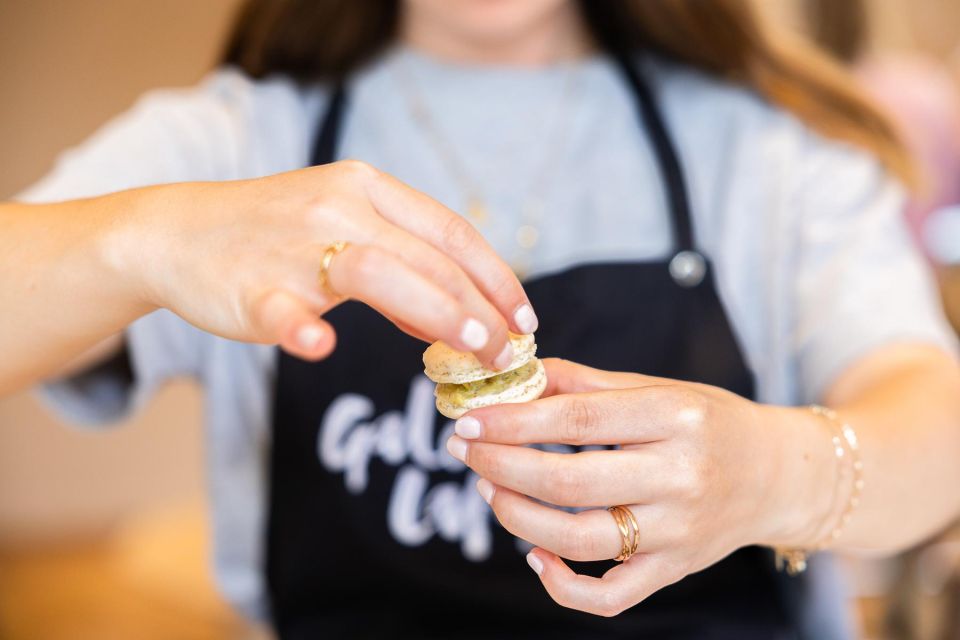 Paris: Macaron Class at Galeries Lafayette - What You Make: Chocolate and Pistachio, Plus a Take-Home Recipe