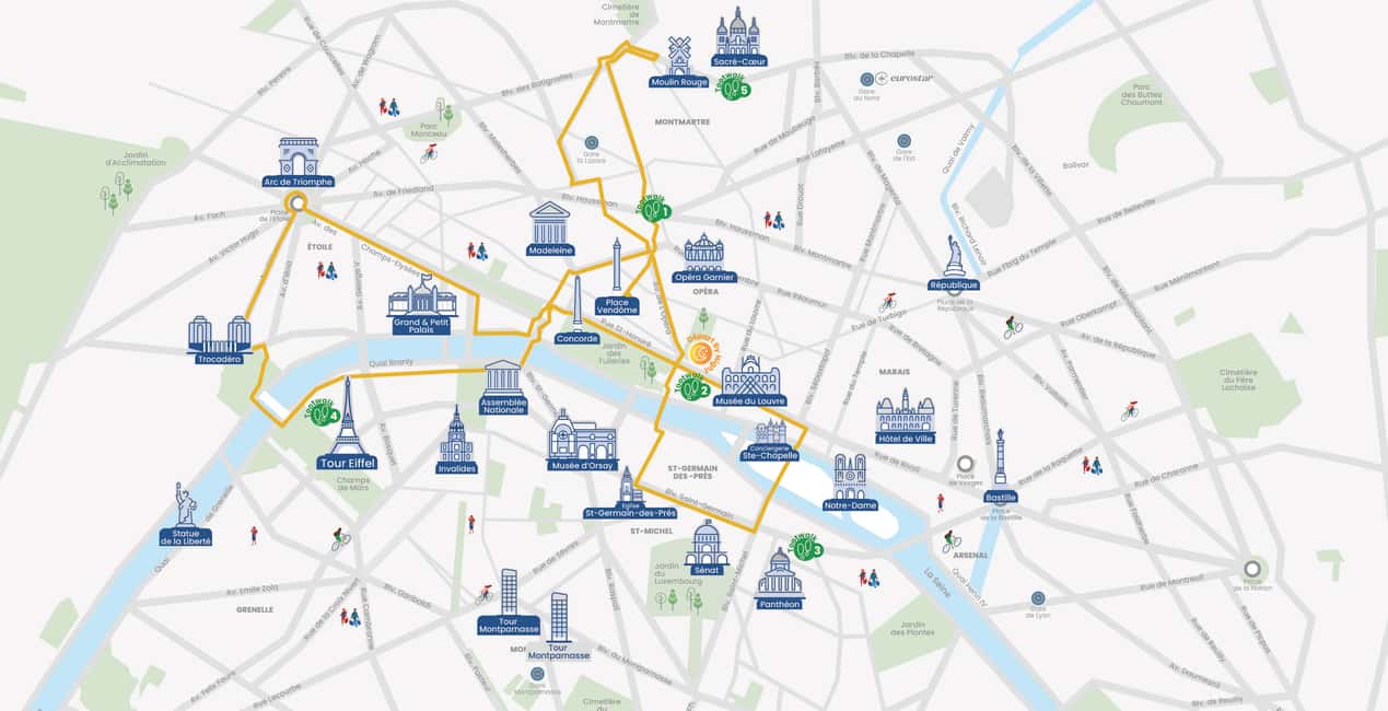 Paris: Night Bus Tour with Audioguide - What time does it leave? Night schedules by season