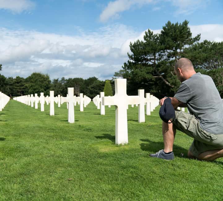 Paris: Normandy D-Day Sites Guided Day Trip with Lunch - Normandy American Cemetery at Colleville-sur-Mer: the emotional anchor