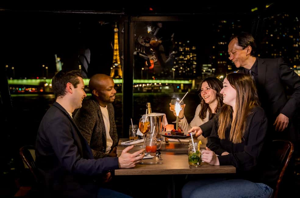 Paris: Seine River Champagne Dinner Cruise with Live Music - What you get: champagne, a seasonal 3-course menu, and live music