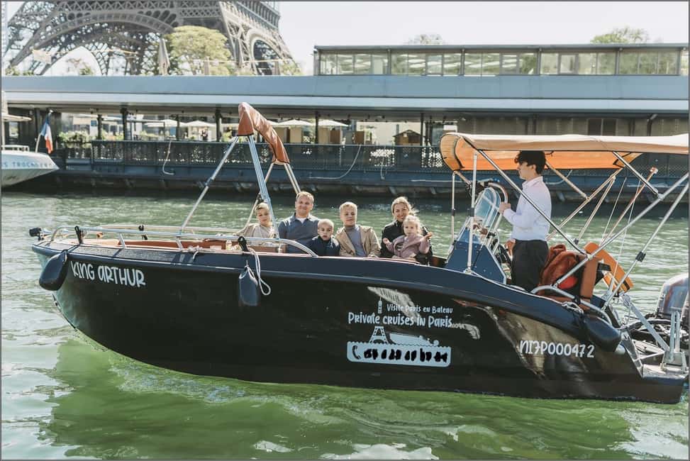 Paris: Seine River Private Cruise - What it feels like on board: Bluetooth music, water, and optional personal touches