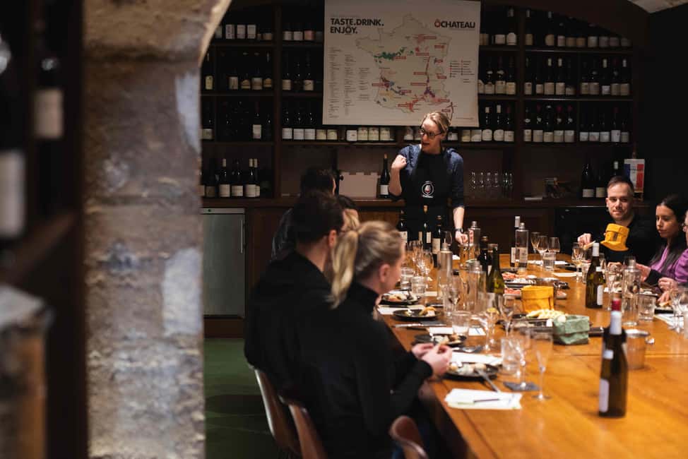 Paris: Wine and Cheese Lunch - Your five-wine flight: Champagne plus regions that teach you patterns