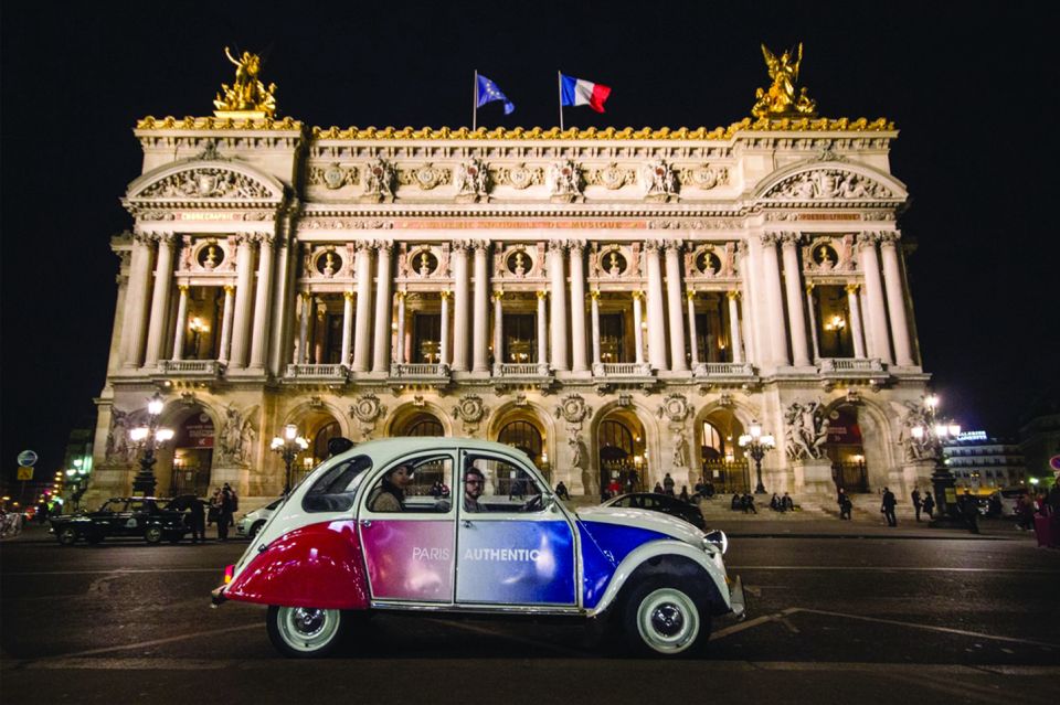 Private tour of Paris by Night with Champagne - Why a 2CV and Champagne feel more Paris than a bus